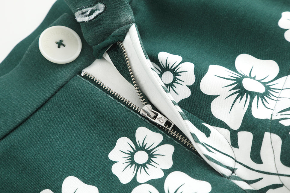 Floral Palm Micro Short Shorts