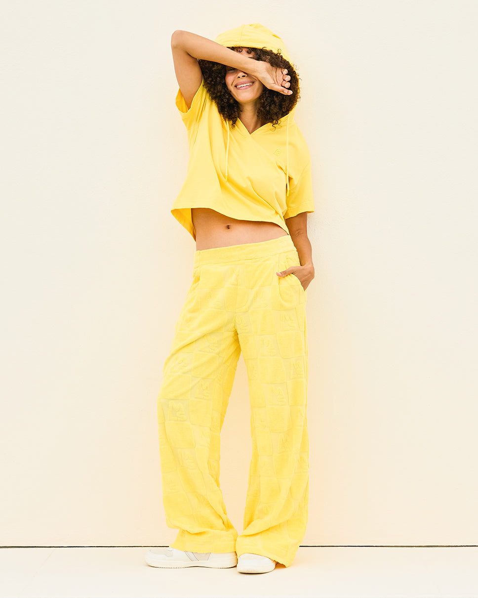 Gracie Toweling Flare Pants
