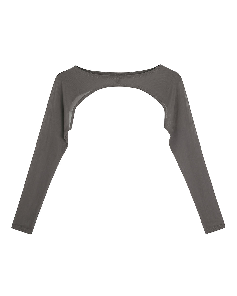 Ash Gray Echo Mesh Sleeves