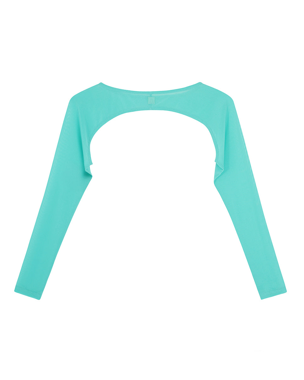Turquoise Echo Mesh Sleeves
