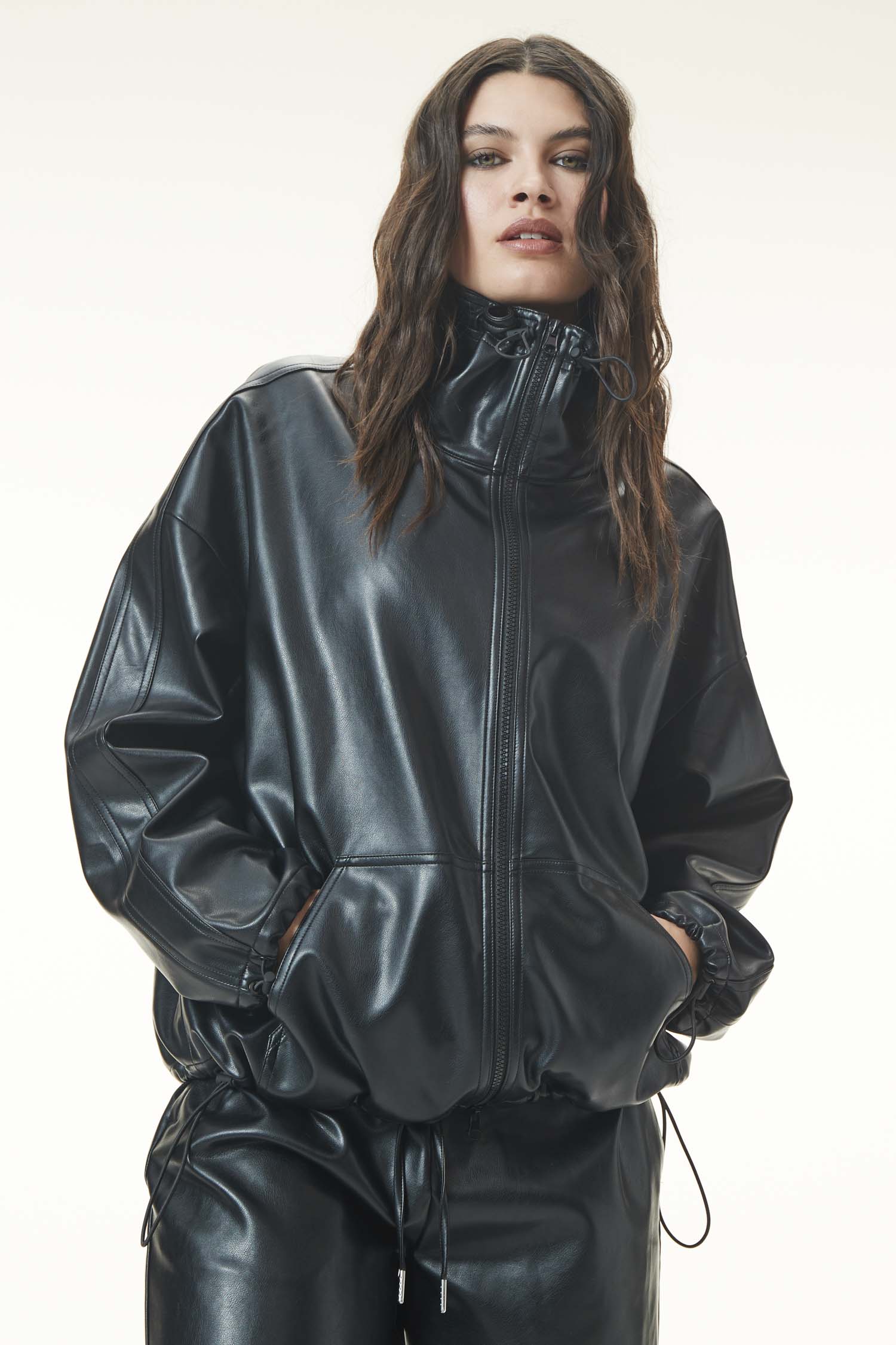 Scorpius Vegan Leather Anorak