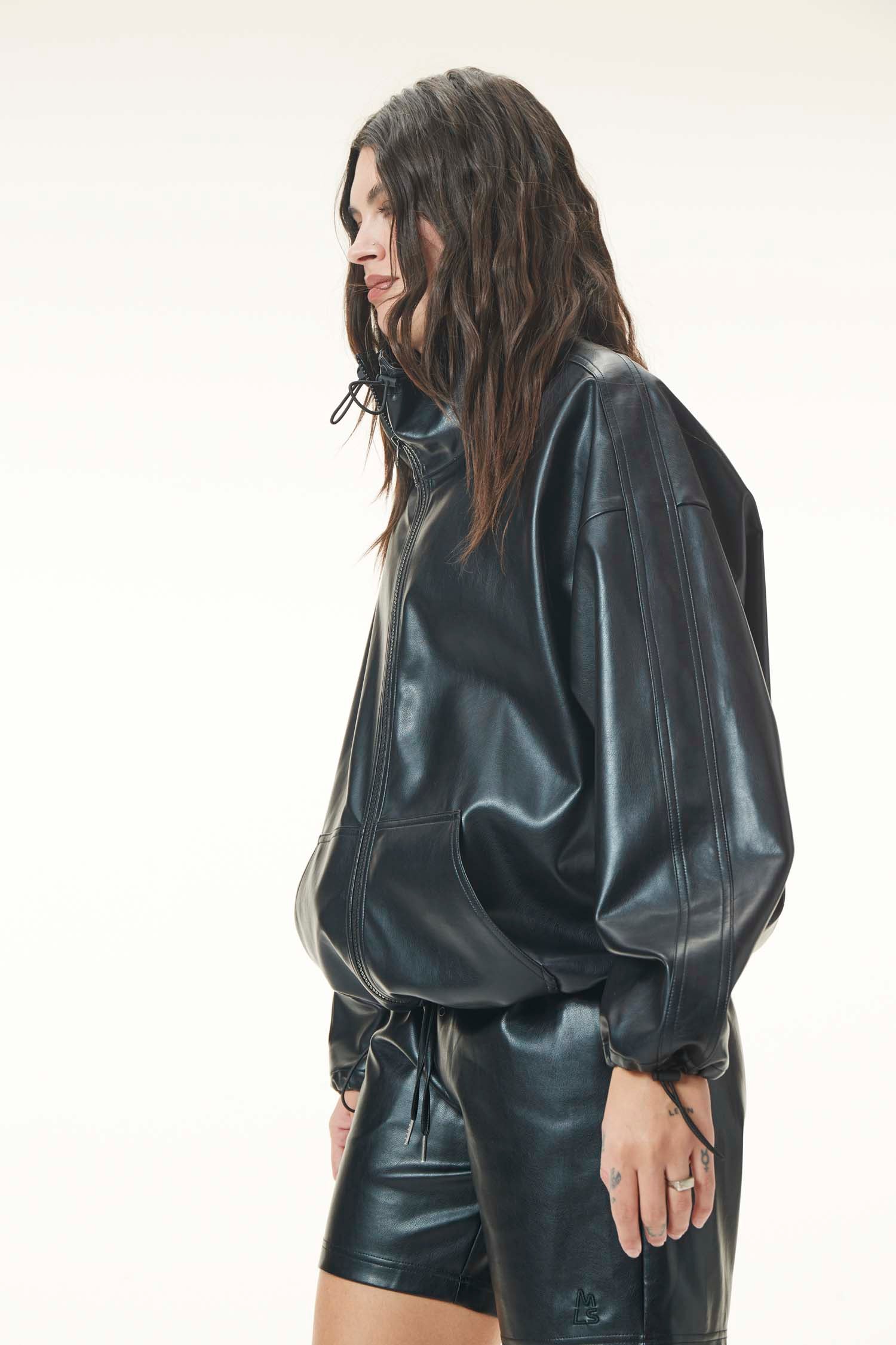 Scorpius Vegan Leather Anorak