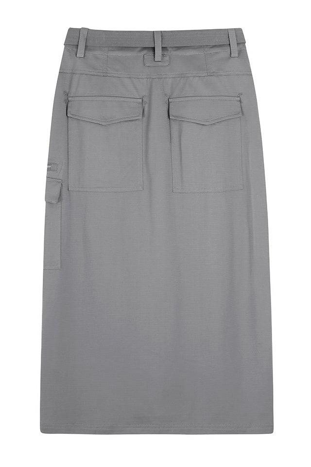 Karine Knit Cargo Maxi Skirt