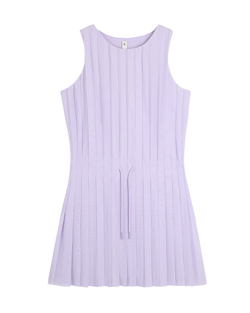 Echo Pleated Mini Dress