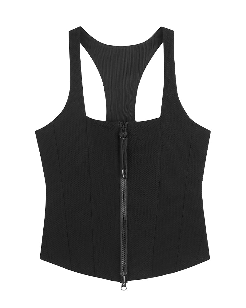 Corset Zip-Up Tank