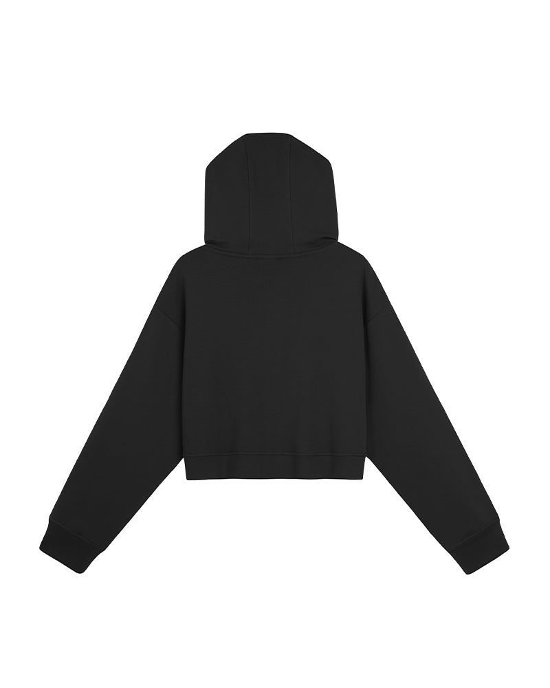 Moss Landsdowne Cropped Hoodie