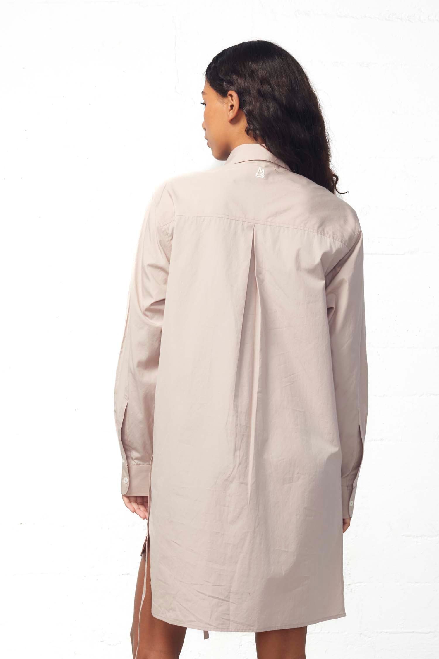 Sabik Shirt Dress With Biomorphic Pocket Detail