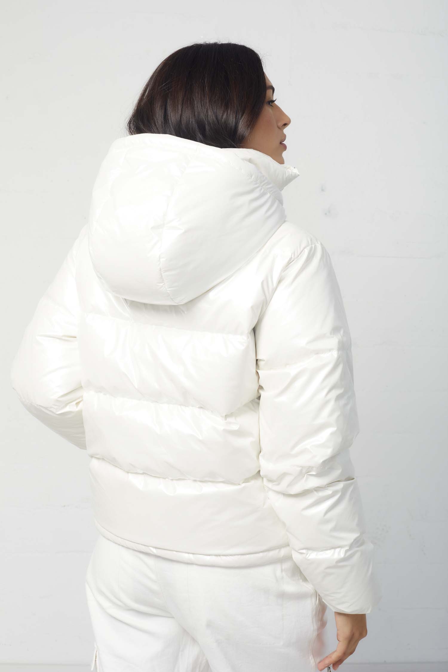 Ladies white puffer clearance coat