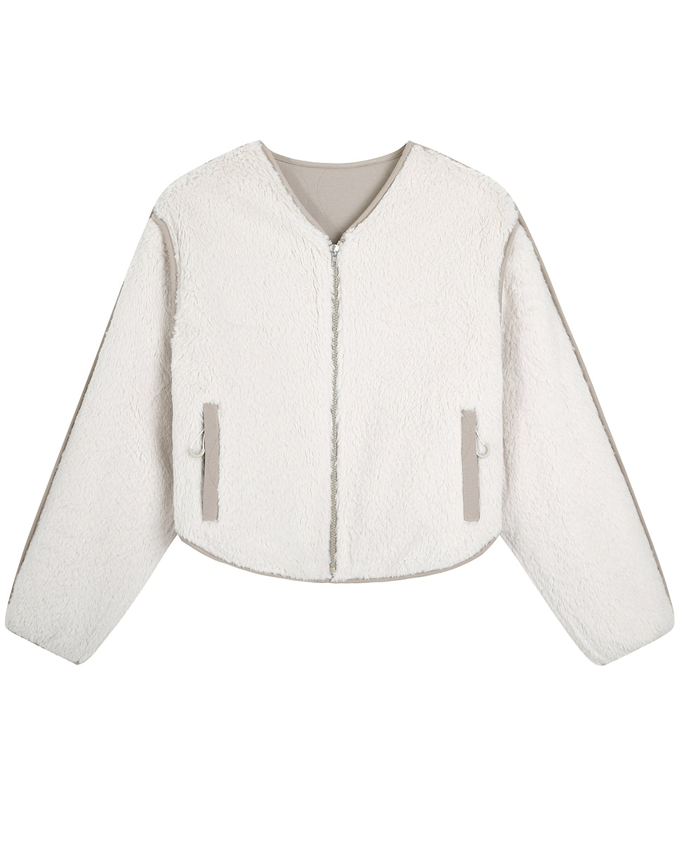 Emily Reversible Quilted Teddy Jacket