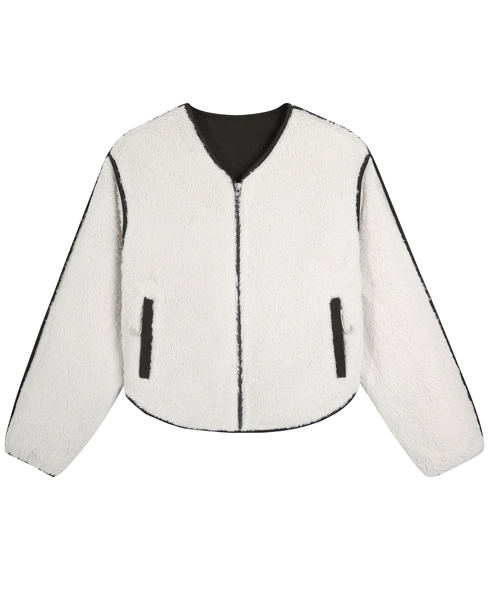 Emily Reversible Quilted Teddy Jacket