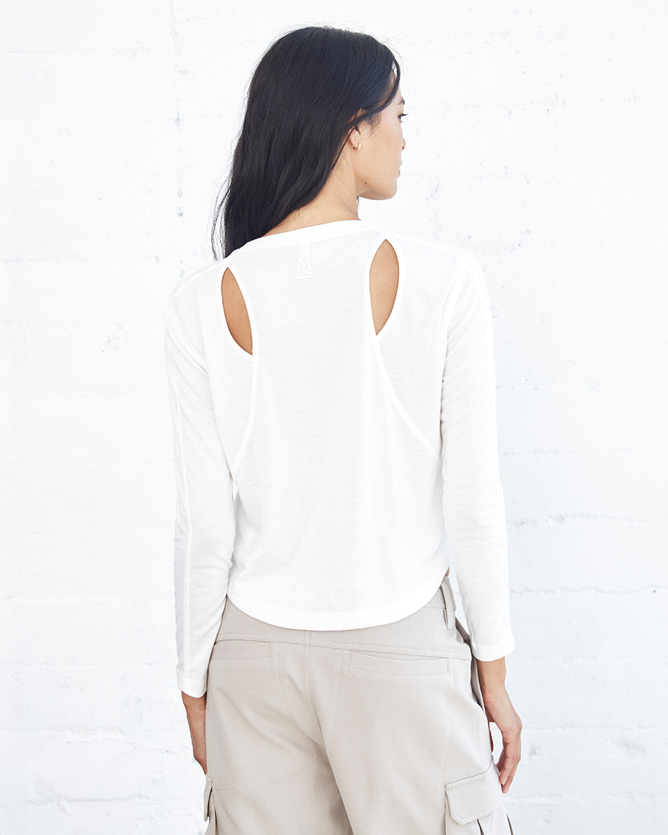 Dahlia Long Sleeve Boxy Tee