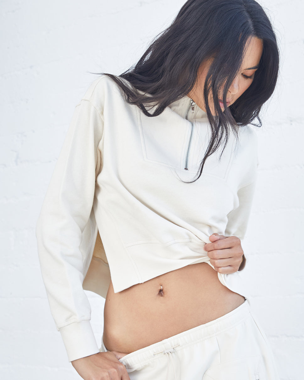 Charisse Linden Half-Zip Pullover