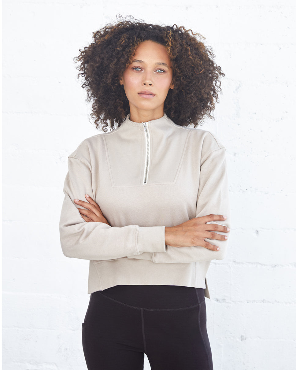 Charisse Linden Half-Zip Pullover