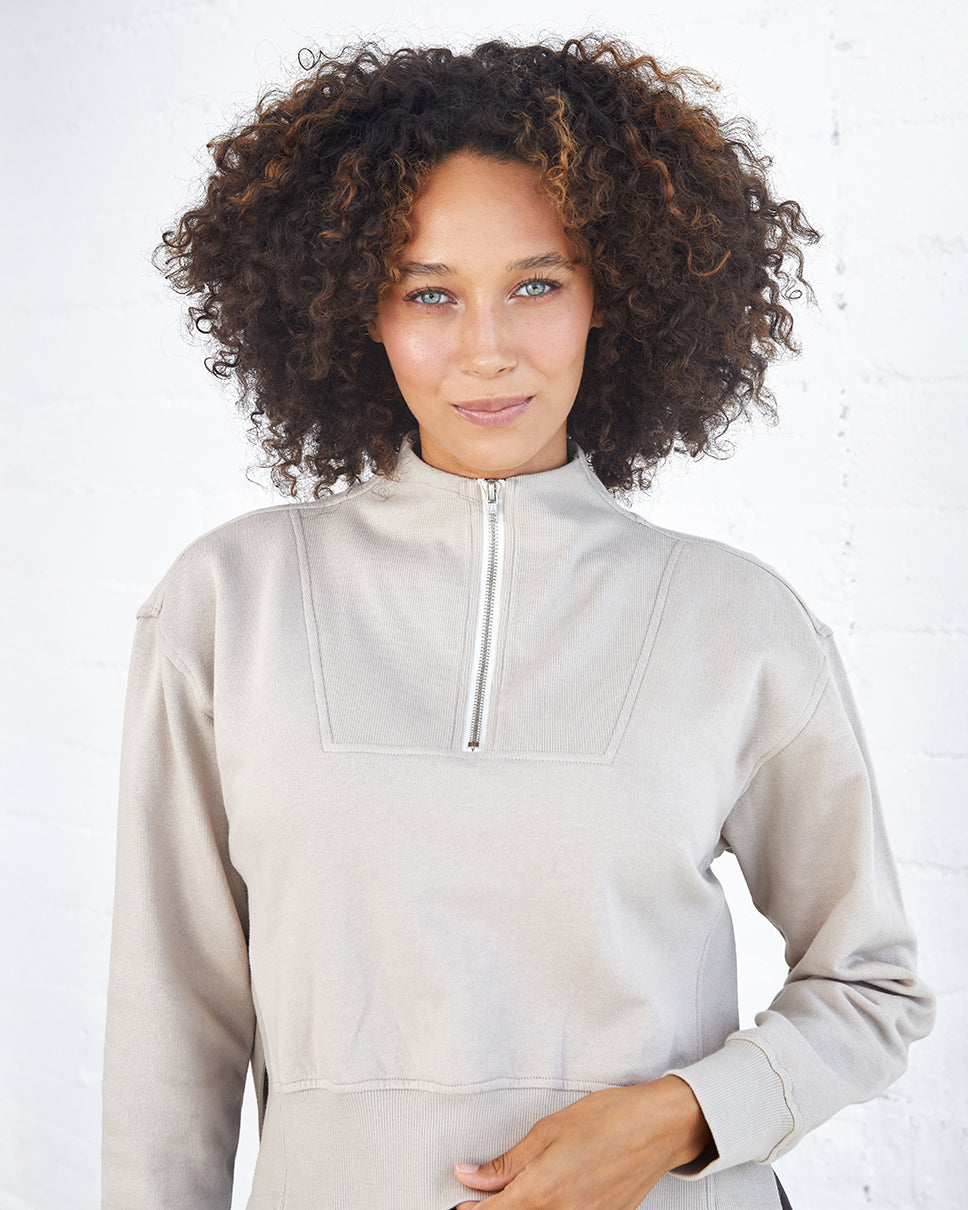 Charisse Linden Half-Zip Pullover