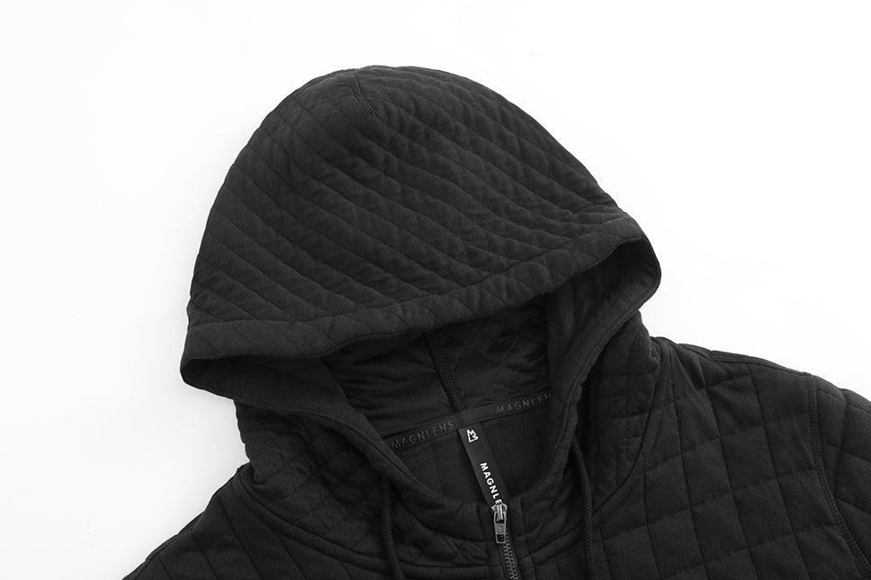 Zeno Quilted Zip-Up Hoodie