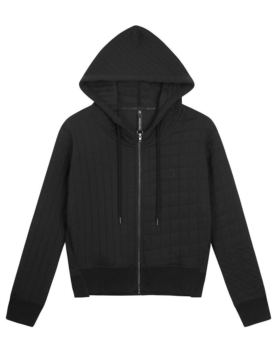 Zeno Quilted Zip-Up Hoodie