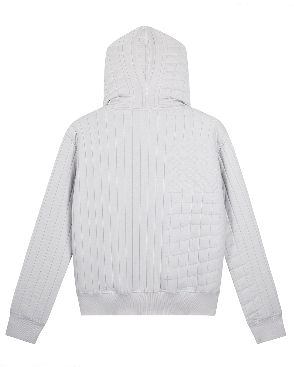 Zeno Quilted Zip-Up Hoodie