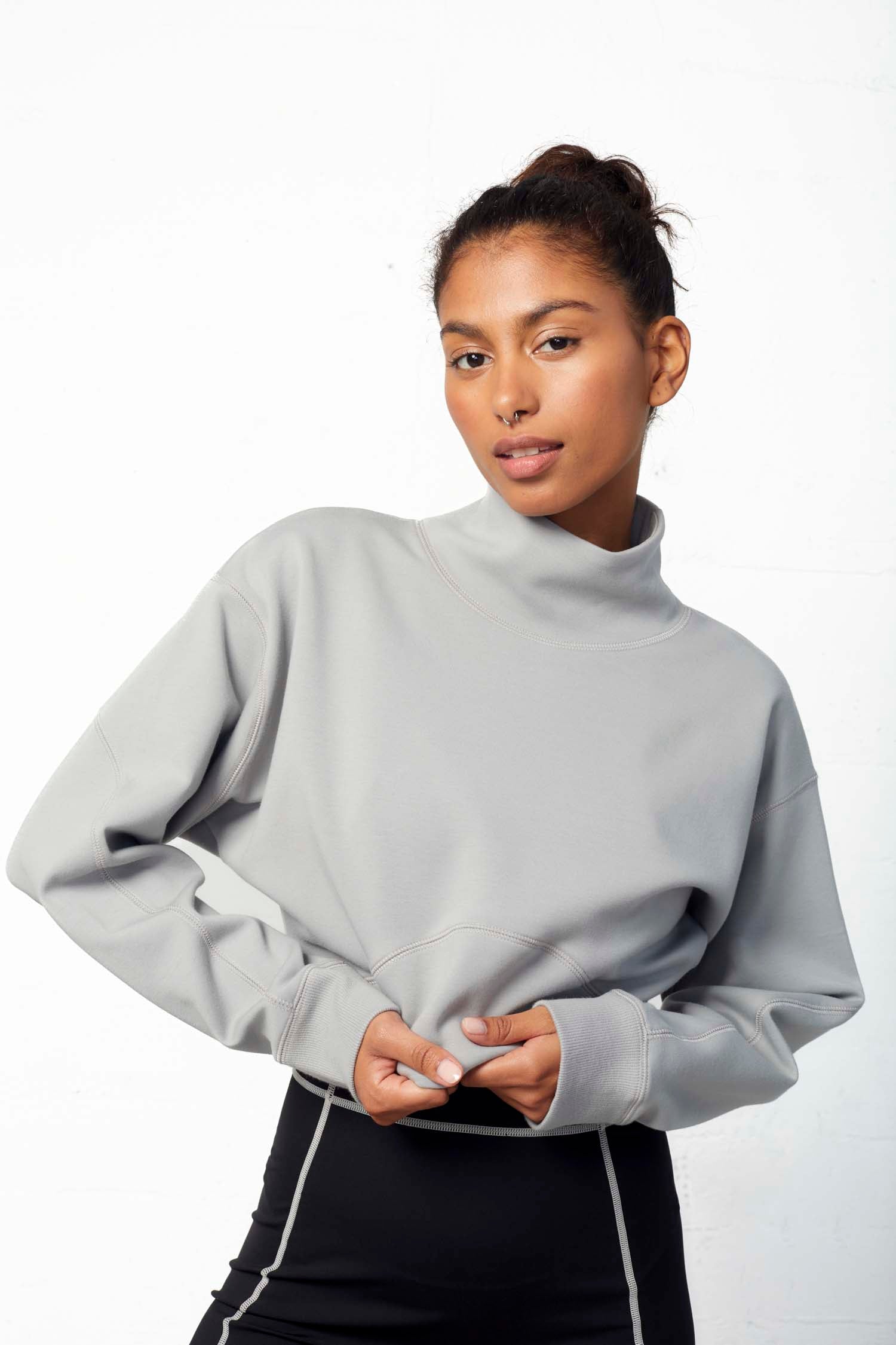 High best sale cropped sweatshirt