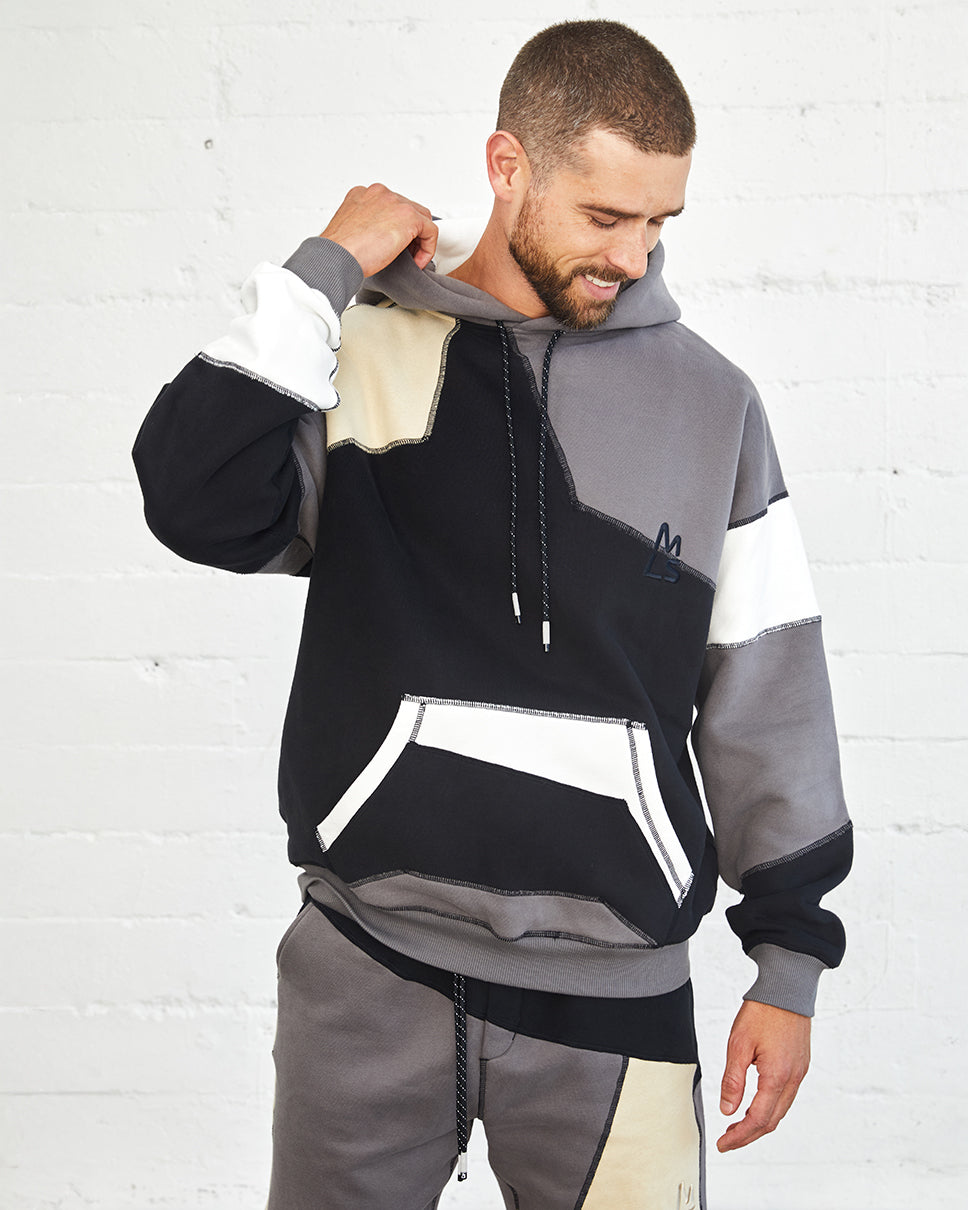 Patchwork Watts Oversized Hoodie