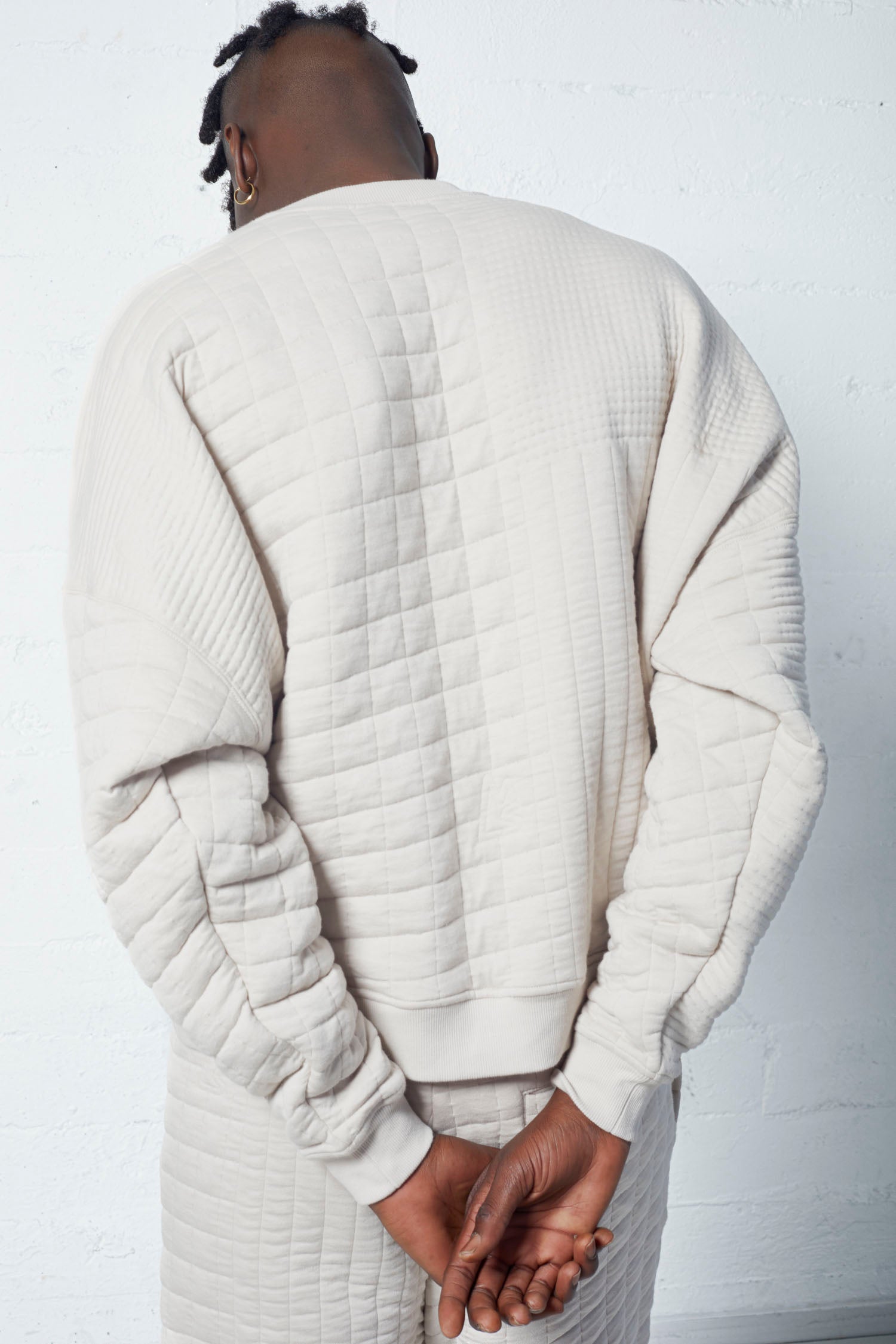 Farrow Quilted Jacquard Oversized Pullover