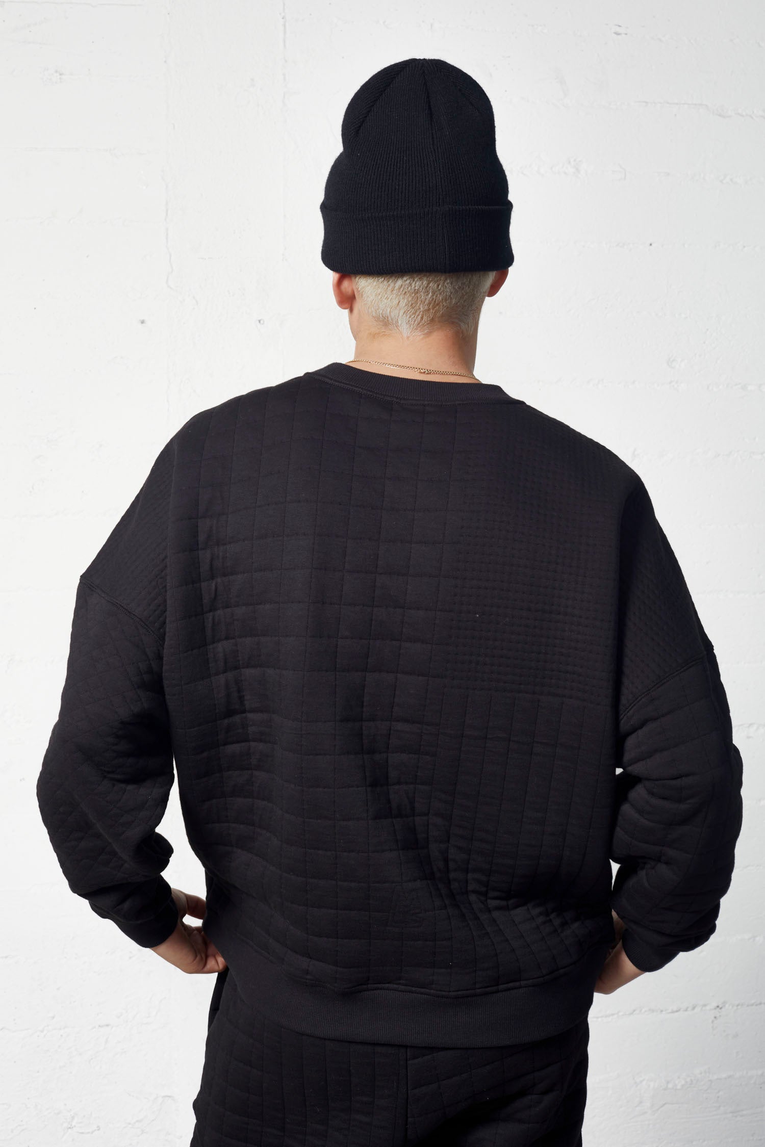 Quilted Jacquard Pullover - Lurex®