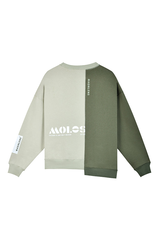 Boxy Splicing Sweatshirt