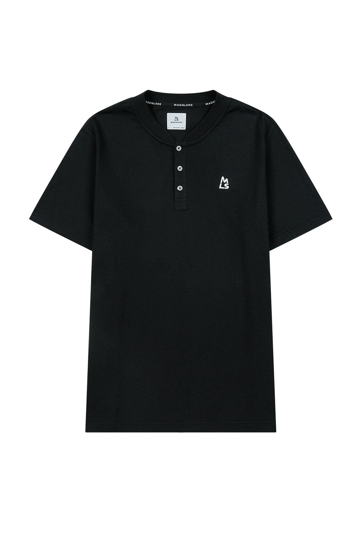 Short Sleeve Henley Shirt - Magnlens