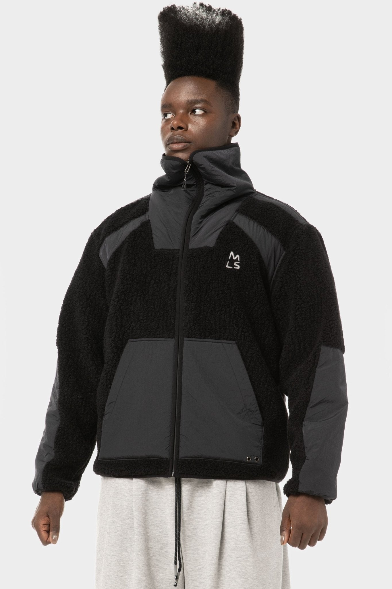 Temple Funnel Neck Polar Fleece Zip-Up - Magnlens